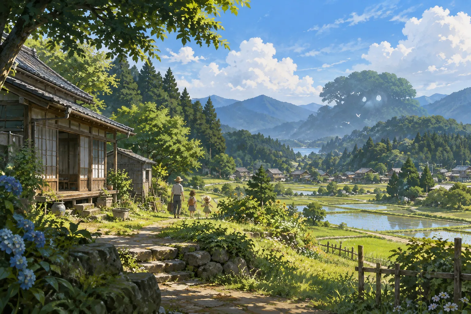 My Neighbor Totoro — Mood illustration, not a still from the film