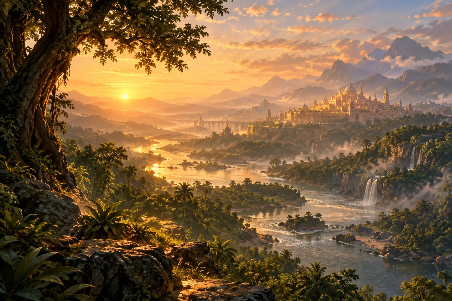 Ramayana: Rise of a Legend — Mood illustration, not a still from the film