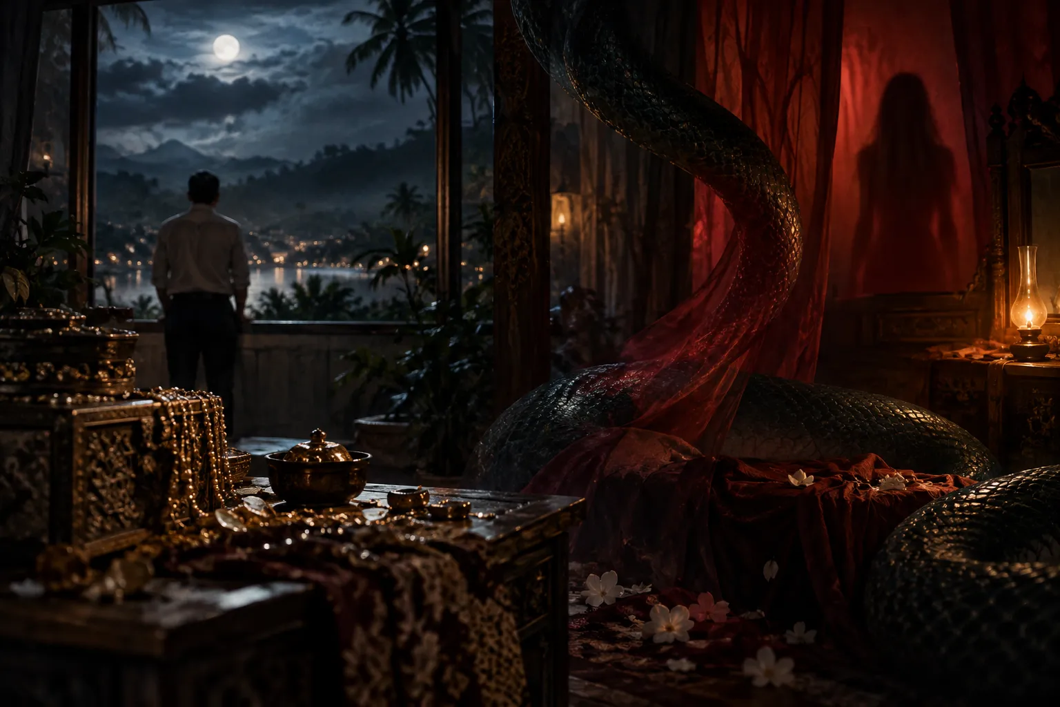 Dewi Siluman Ular — Ilustrasi suasana, bukan adegan dari film
