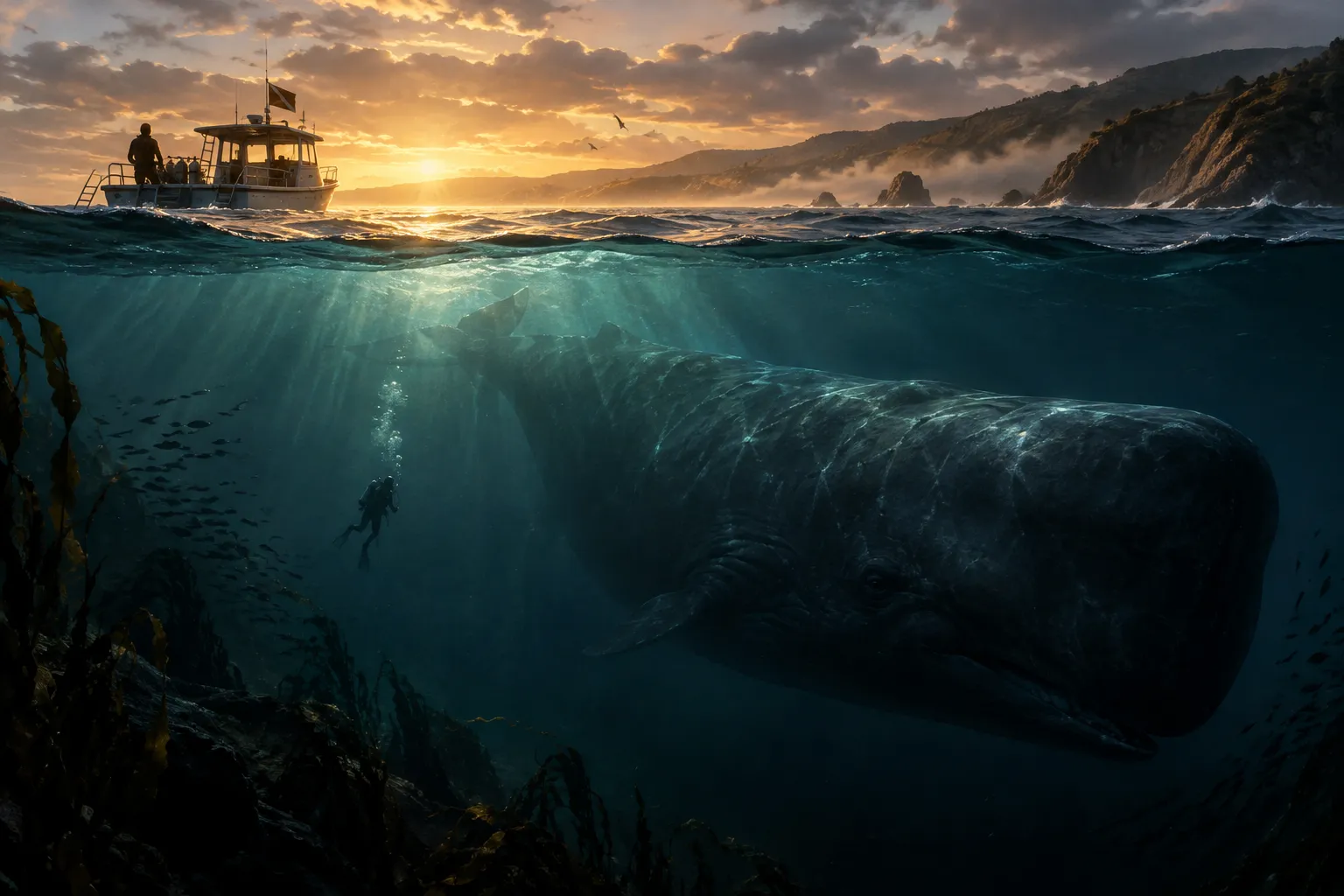 Whalefall — Ilustrasi suasana, bukan adegan dari film