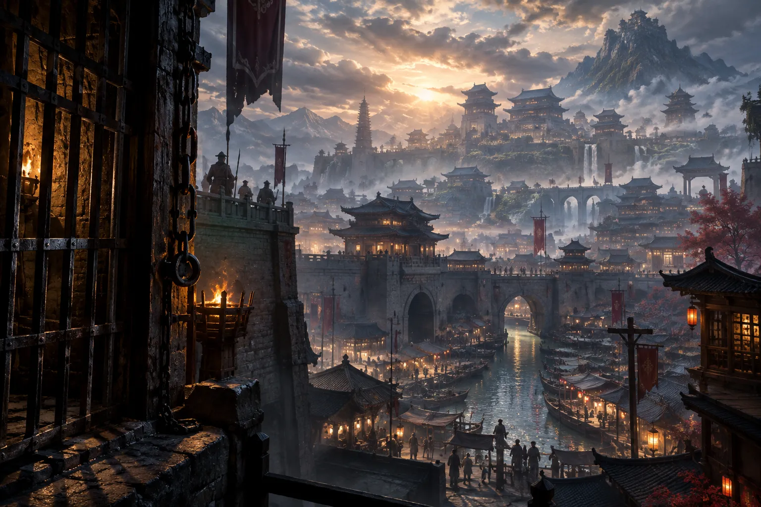 Guardians of the Dafeng — Mood illustration, not a still from the series