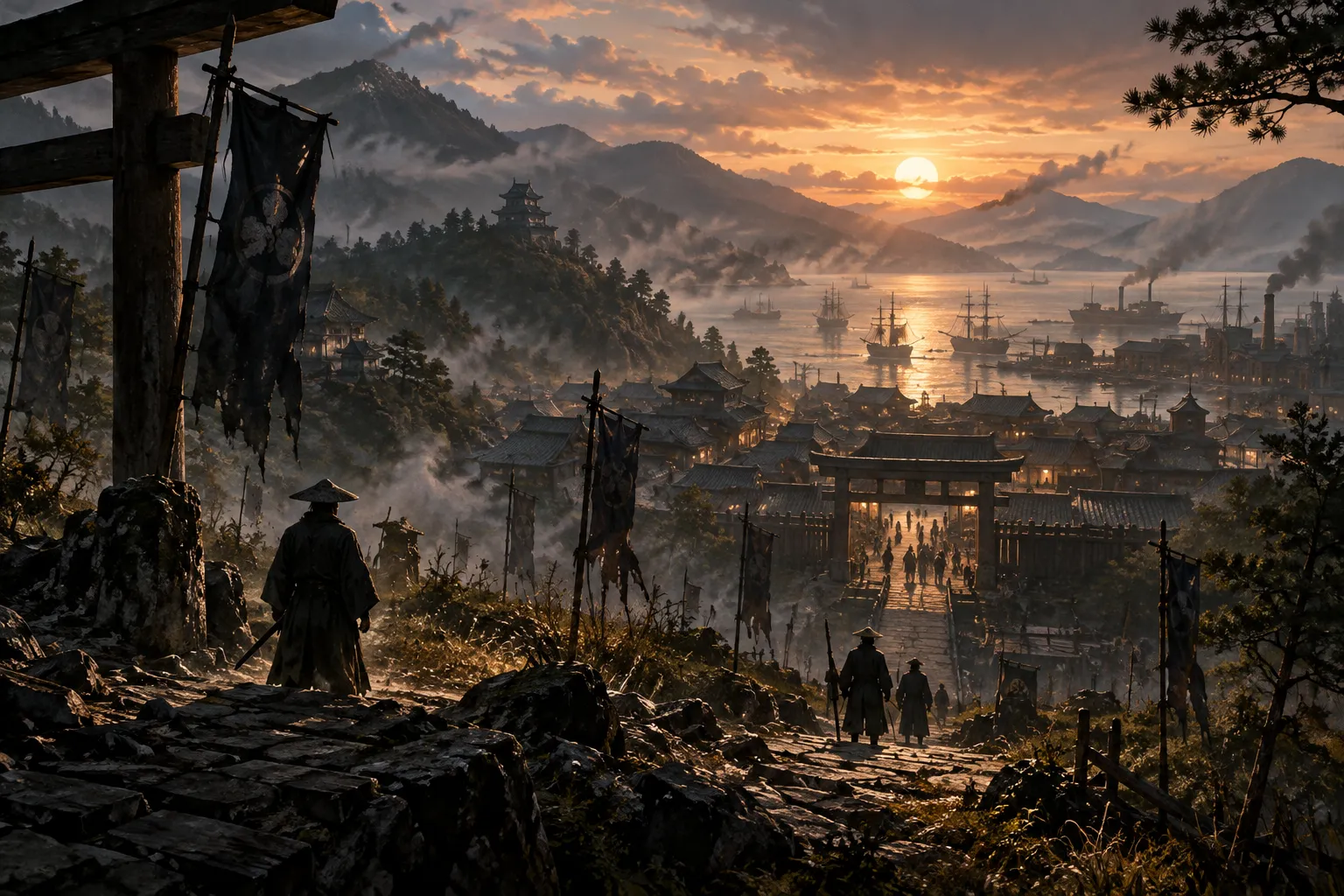 ศึกซามูไรผู้พิชิต — ภาพประกอบบรรยากาศ ไม่ใช่ภาพจากซีรีส์