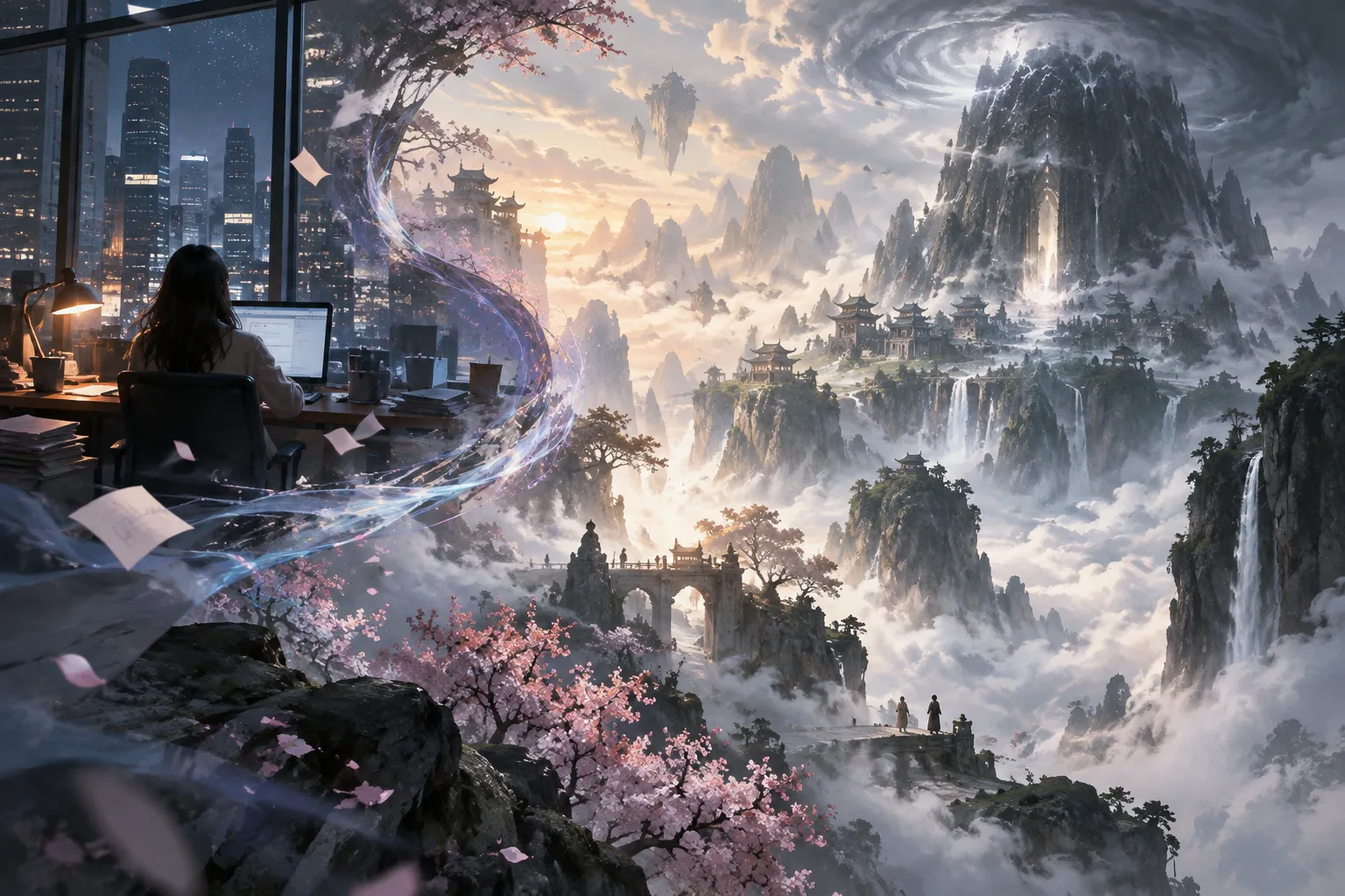 When Destiny Brings the Demon — Mood illustration, not a still from the series